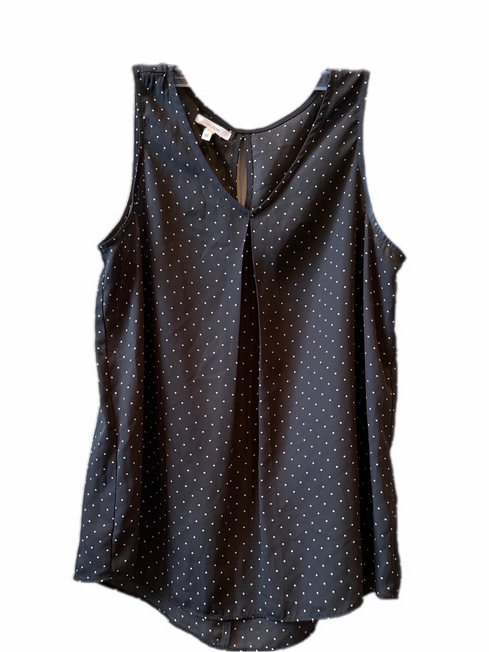 Maurice’s black and white polka dot blouse M - Picture 1 of 10